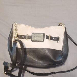 Nicole Miller Two-Tone Crossbody Bag